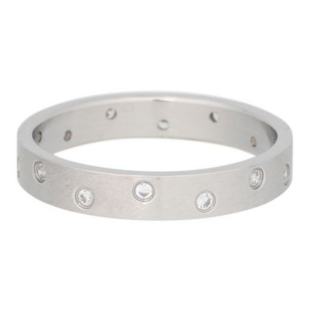 Anneau iXXXi 14 pierres argenté mate iXXXi - Bague iXXXi