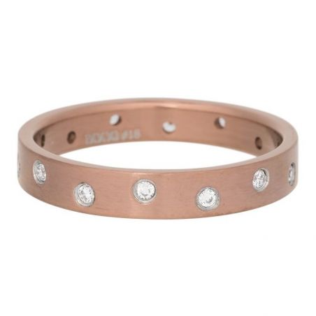 Anneau iXXXi 14 pierres bronze mate iXXXi - Bague iXXXi