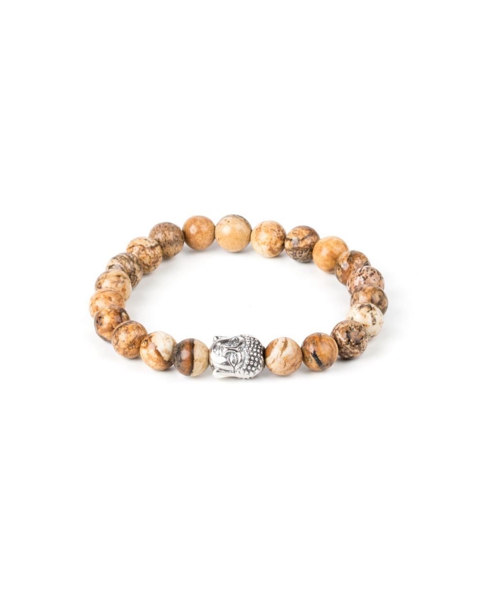 Bracelet boules brunes bouddha enfant - Bracelet élastique pour enfant