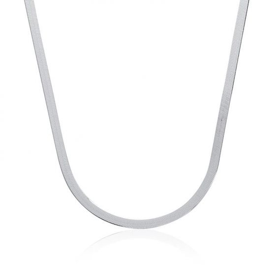 Bijou argent/plaqué or 3mm snake mesh necklace 925