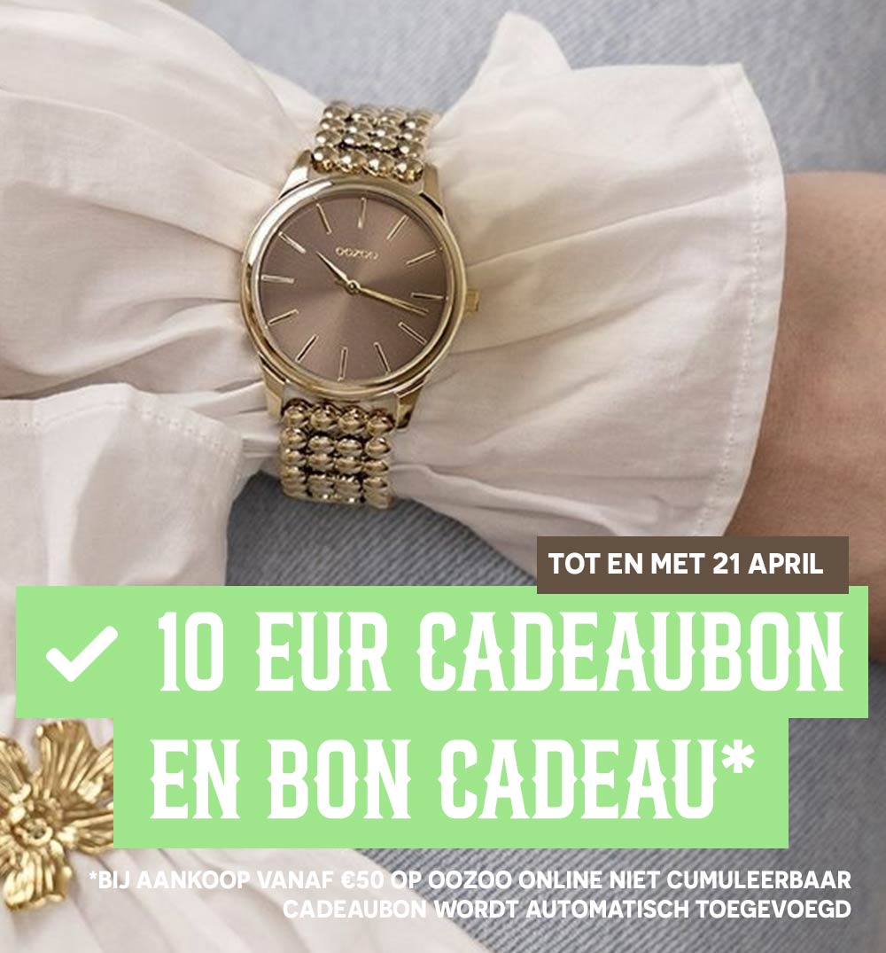 €10 cadeaubon cadeau bij aankoop vanaf €50 op OOZOO