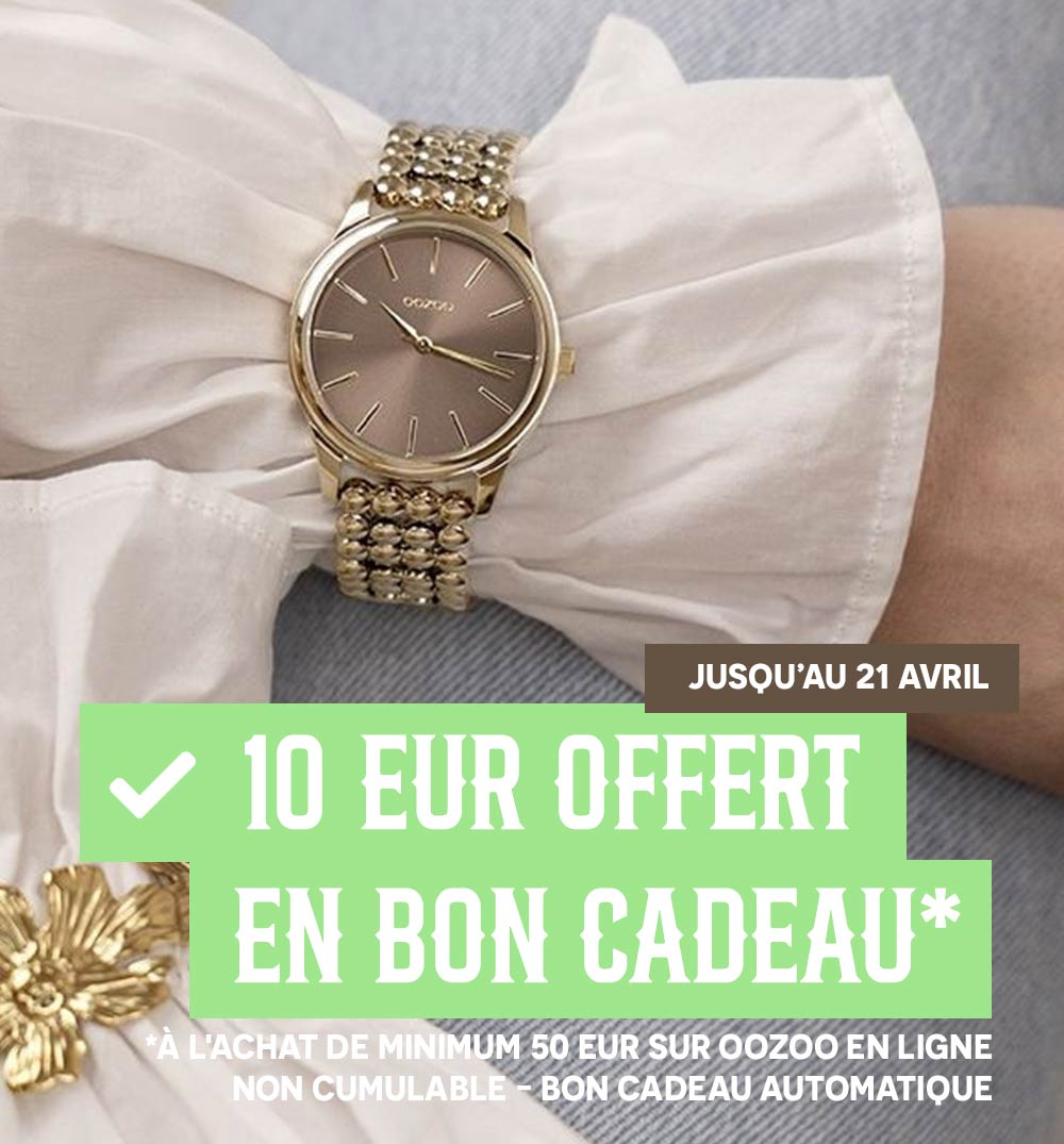 Bon cadeau de 10€ offert dès 50 d'achat OOZOO